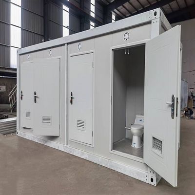 Φορητές κινητές τουαλέτες για το πάρκο Sandwich Panel Support Custom Prefabricated Outdoor Washroom