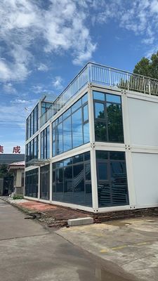 20FT / 40FT προσαρμοσμένο γυάλινο κουρτίνα τοίχος από χάλυβα σάντουιτς πάνελ αποσυναρμολογητέο σπίτι δοχείου για τις απαιτήσεις των πελατών σας