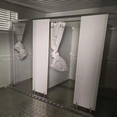 Προσυσκευασμένο εξωτερικό μπάνιο φορητό δοχείο τουαλέτα 20ft μονό δωμάτιο με δημόσια τουαλέτα σάντουιτς πάνελ χάλυβα πλαίσιο