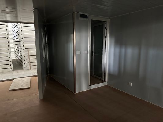 Ατσάλι 40HQ φορτίο εμπορευματοκιβωτίου σύγχρονη προσαρμοσμένη φορητή προκατασκευασμένη πολυτελή πέτρινο μαλλί σάντουιτς πίνακα επεκτάσιμη οικία εμπορευματοκιβωτίου