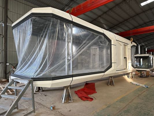 Σύγχρονο Prefab House Διαστημική Κάψουλα κρεβάτι Ξενοδοχείο Καμπίνα Μοδική Διαστημική Κάψουλα Σπίτι με ηλεκτρικά φώτα σε εξατομικευμένα χρώματα