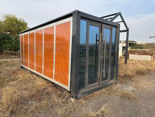 Σπασμένη γέφυρα Αλουμινίου πόρτα Prefab σάντουιτς Πίνακα επίπεδη συσκευασία δοχείο Σπίτι για γραφεία Διαμέρισμα Εμπορικό κέντρο Εργαστήριο σε σταθερό