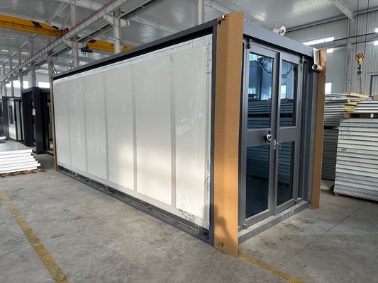 Γρήγορη κατασκευή 20ft 40 Ft φορητό σπίτι εμπορευματοκιβωτίου επεκτείνοντας την ενέργεια ατσάλινο πλαίσιο προκατασκευασμένο σπίτι για ξενοδοχείο σπίτι και ξενοδοχείο