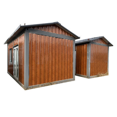Χάλυβα Φτιαγμένο Σταθερό ξύλο Στάρια Prefab Container House Flat Pack σε πολλαπλά μεγέθη με προαιρετικά τείχη και στέγη