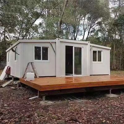 Πλήρως επιπλωμένο 20ft Prefab Steel επεκτάσιμα σπίτι με 2 υπνοδωμάτια και τα παράθυρα από αλουμίνιο