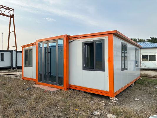 Βίλα έτοιμη να μετακινηθεί σε 20ft 30ft 40ft κινητή επεκτάσιμη κοντέινερ σπίτια οικολογικά φιλικά χάλυβα πλαίσιο προετοιμασμένο κοντέινερ σπίτι
