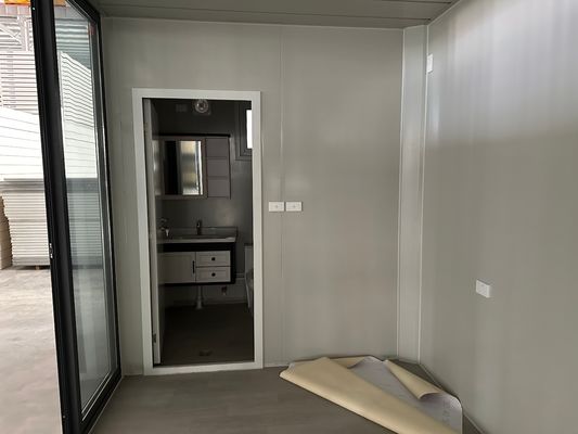 Βίλα έτοιμη να μετακινηθεί σε 20ft 30ft 40ft κινητή επεκτάσιμη κοντέινερ σπίτια οικολογικά φιλικά χάλυβα πλαίσιο προετοιμασμένο κοντέινερ σπίτι
