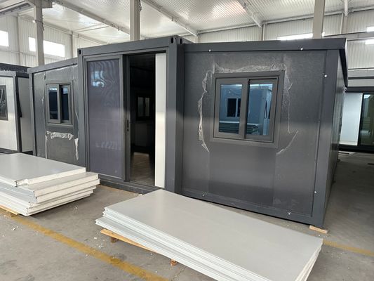 Σύγχρονο στυλ σχεδιασμού πολυτελή τύπου 20ft γρήγορη κατασκευή μονάδα επεκτάσιμη κοντέινερ σπίτι