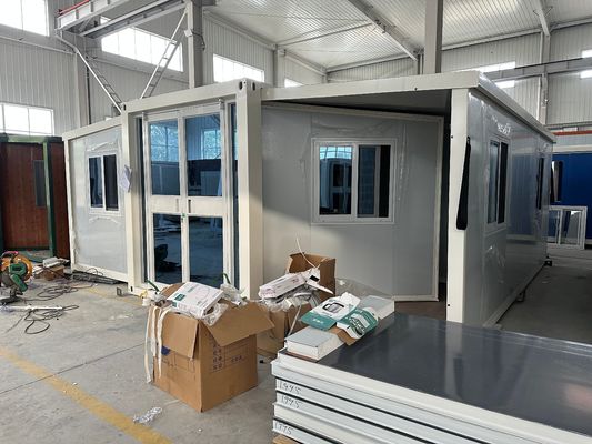 Σύγχρονο στυλ σχεδιασμού πολυτελή τύπου 20ft γρήγορη κατασκευή μονάδα επεκτάσιμη κοντέινερ σπίτι