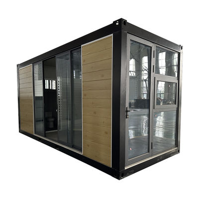 Προπαρασκευασμένο Windproof Sandwich Panel Container House Flat Pack με 3C/CE/CL/SAA τυποποιημένη ηλεκτρική ενέργεια και σταθερή δομή