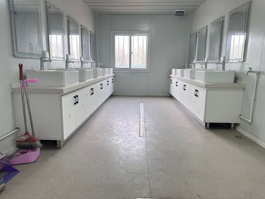 Ζυγισμένη χάλυβα δομή επίπεδη συσκευασία διαβίωσης σπίτι δοχείο σε πολλαπλά μεγέθη με αδιάβροχο και πυρόστακτο σχεδιασμό