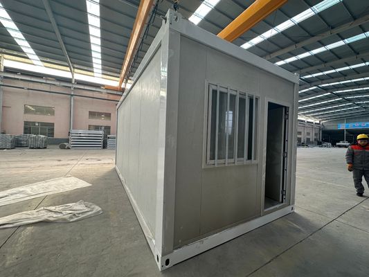 40'HQ Shippment Prefab Steel Frame Modular Zigzag Folding Container House με προαιρετικά τείχη και στέγη με σάντουιτς
