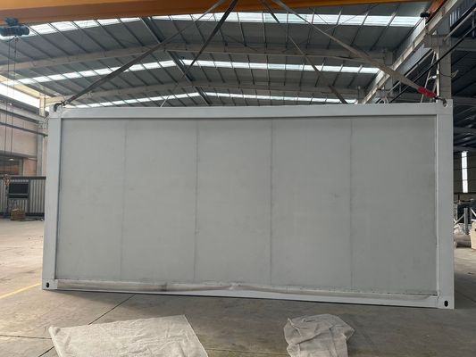 Ανοικτά Prefab Container Σπίτια Stackable φορητό Container Σπίτι με EPS σάντουιτς Πίνακα οροφή και το παράθυρο του αλουμινίου