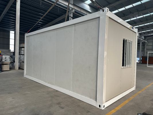 Ανοικτά Prefab Container Σπίτια Stackable φορητό Container Σπίτι με EPS σάντουιτς Πίνακα οροφή και το παράθυρο του αλουμινίου