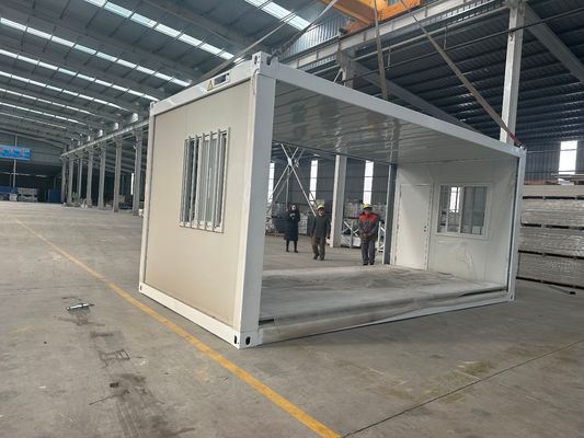 Υλικό ανθεκτικό στις καιρικές συνθήκες 20ft 40ft Κωντέινερ Σκουπτόσπιτο Προσυσκευασμένο Σκουπτόσπιτο Κωντέινερ για Γραφείο και Σχολείο