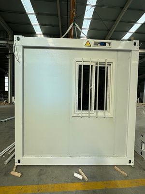 Καλό Prefab ελαφρύ χάλυβα πλαίσιο Ασφάλεια πόρτα Rock Wool Sandwich Panel Αδιάβροχη θερμομόνωση Προαιρετικό σπίτι δοχείου
