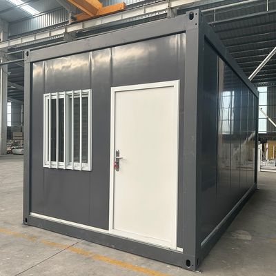 Επαγγελματική εξατομίκευση Flat Pack Container Prefab House Πυροσβεστικό Μονουλικό Σπίτι με Ζυγισμένο Κεφάλαιο Χάλυβα