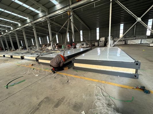 Γρήγορη εγκατάσταση Flat Pack Container House Υδατοασφαλής προκατασκευασμένο σπίτι για το σπίτι σε 20ft 40ft μέγεθος