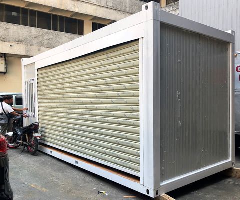 Σύγχρονο σχεδιασμό Στυλ Prefab Container House για το γραφείο υψηλή βαθμολογία ανέμου 20 πόδια γρήγορη εγκατάσταση Home Office Container