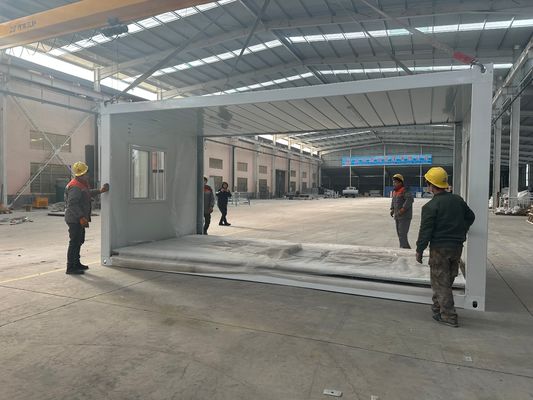 20 40 Ft Δυνατό να αναδιπλωθεί Κοντέινερ Σπίτι 40'HQ Μεταφορά Γρήγορη κατασκευή Μονουλική Σύγχρονη πολυτελή Προσυσκευασμένο για κάμπινγκ Home Office