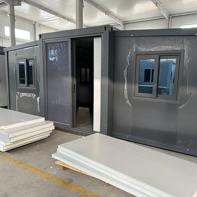 Αλουμινένιο παράθυρο 3 υπνοδωμάτια φορητό προκατασκευασμένο επεκτάσιμο δοχείο για εξωτερικά υπνοδωμάτια προστασία του περιβάλλοντος ανακύκλωση