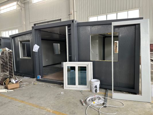 20ft 30ft 40ft ζεστό προκατασκευασμένο επεκτάσιμο σπίτι με 2 υπνοδωμάτια ένα μπάνιο πολυλειτουργικό σχεδιασμό σύγχρονο στυλ