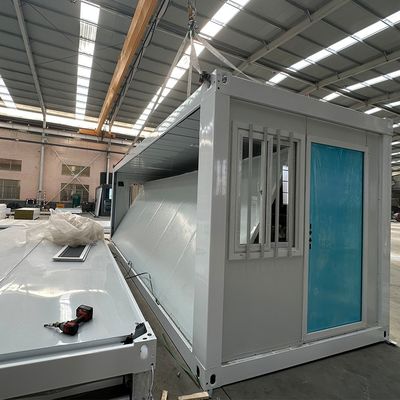 20ft/30ft/40ft Αδιάβροχο Πλαστικό Κωντέινερ Σπίτι Γρήγορη εγκατάσταση για το σπίτι των εργαζομένων Προσαρμοσμένη διάταξη Λοξοφόρο Καμπινγκ Σπίτι