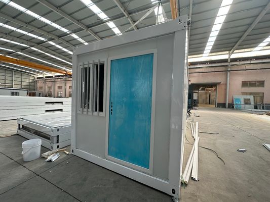 Χάλυβα Φρέμα Εύκολη συναρμολόγηση 20ft 40ft μικροσκοπικά σπίτια τοποθεσία Γραφείο Κοντέινερ σπίτια με μακρά διάρκεια ζωής