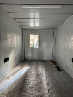 Χάλυβα Φρέμα Εύκολη συναρμολόγηση 20ft 40ft μικροσκοπικά σπίτια τοποθεσία Γραφείο Κοντέινερ σπίτια με μακρά διάρκεια ζωής