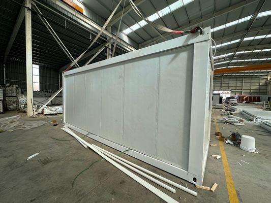 20FT/40FT Προσαρμοσμένο φορητό αναδιπλούμενο γρήγορη συναρμολόγηση ασφαλές ισχυρό σταθερό αδιάβροχο πυρόσβεστο κοντέινερ σπίτι για διαμονή