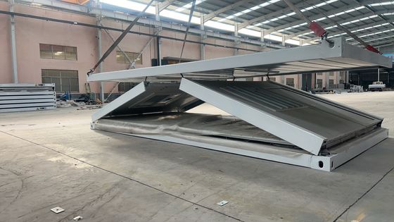 20FT/40FT Προσαρμοσμένη μεταλλική τύπου προετοιμασία 1 2 3 υπνοδωμάτιο γρήγορη αναδιπλούμενη αποθήκευση δοχείο σπίτι γκαράζ με πόρτα ασφαλείας