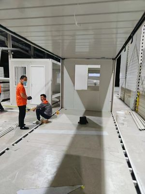 Εσωτερικό Γραφείο 20 Ft 40 Ft Prefab Building Μίνι αναδιπλούμενο κινητό φορητό σπίτι με κουζίνα προσαρμοσμένης ανάγκης