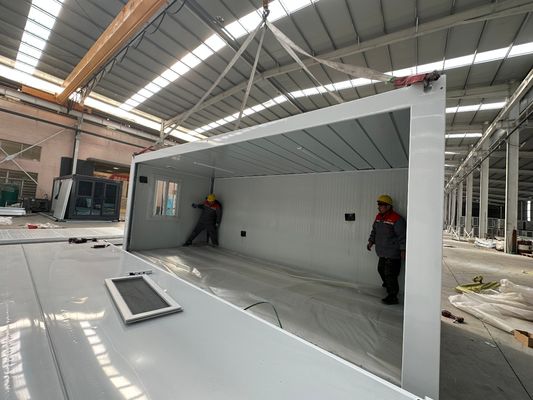 Πύλη ασφαλείας Σκελετό κτίριο με μπάνιο και τουαλέτα για βολικό κατάστημα και προσαρμόσιμο σχέδιο