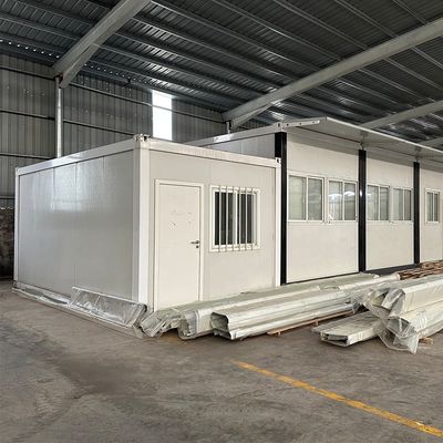 Προσαρμοσμένο χρώμα Luxe ξύλινο σπίτι Prefab ξενοδοχείο 3 δωμάτια και 4 υπνοδωμάτια 20 ft House Kit Prefab Flat Pack Container House