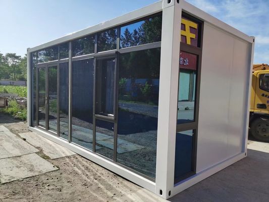 Προσαρμοσμένο χρώμα Luxe ξύλινο σπίτι Prefab ξενοδοχείο 3 δωμάτια και 4 υπνοδωμάτια 20 ft House Kit Prefab Flat Pack Container House