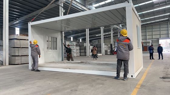 Ευέλικτη εγκατάσταση σύγχρονη αναδιπλούμενη οικία εμπορευματοκιβωτίου με σάντουιτς