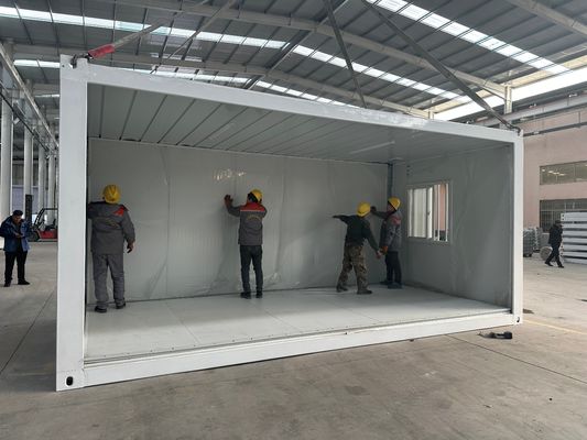 Πολυλειτουργικό 20ft αναδιπλούμενο σπίτι δοχείου Αλουμινίου παράθυρο φορητό και ρύπανση ρύπανση για εξωτερική κρεβατοκάμαρα