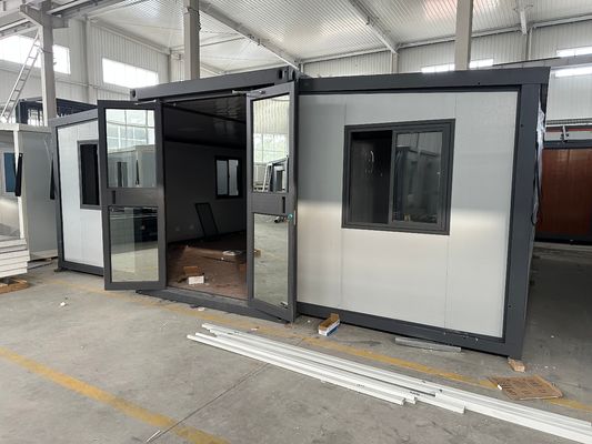 Προσυσκευασμένο σπίτι Κουτί σπιτιού Επεκτάσιμο προσυσκευασμένο σπίτι με 15-30 χρόνια ζωής Σιδηροτροφικό σάντουιτς