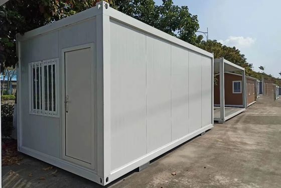 Σύγχρονο σχεδιασμό Flat Pack Container House για επαγγελματική γρήγορη εγκατάσταση και επέκταση γραφείου