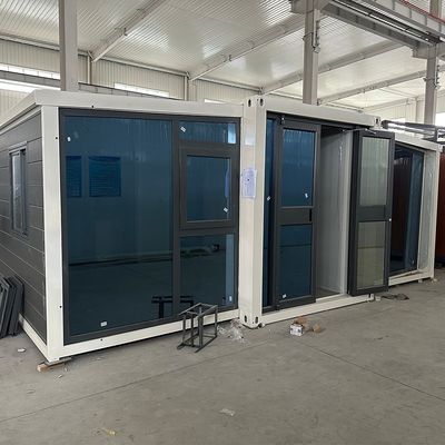 Βέλτιστες τιμές 20 Ft κινητή επεκτάσιμη οικία πυρόστατη υδροστερό οικόπεδο από χάλυβα Prefab κινητό μικροσκοπικό σπίτι για πολλαπλές λειτουργίες