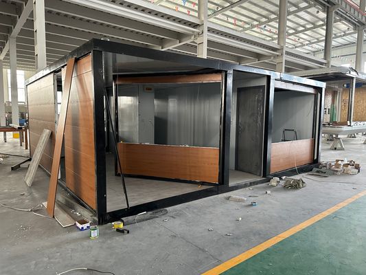 20ft επεκτάσιμη οικία εμπορευματοκιβωτίου με κουζίνα μοντέρνο σχεδιασμό πλήρως επιπλωμένο 2 υπνοδωμάτια φορητό διαμέρισμα από εξατομικευμένο