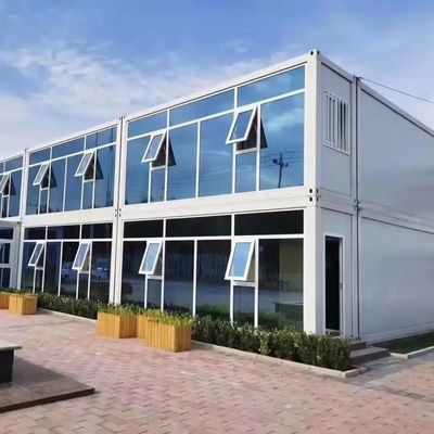 Εξοικονόμηση 70% Χρόνος κατασκευής 2 υπνοδωμάτια Prefab δοχείο σπίτι με υδατοασφαλής οροφή