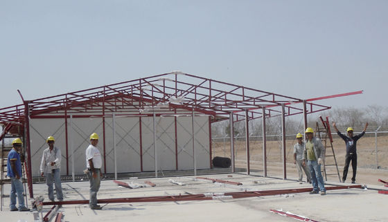 Μπλε λευκό ξύλο 20ft 40ft Prefab σπίτια σύγχρονες πράσινες βίλες για οικολογική ζωή