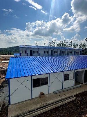 Εργαστήριο Αποθήκη Κατασκευή Γραφείο Prefab House Custom Design με 50/75/100mm Wave Sandwich Panel τοίχος