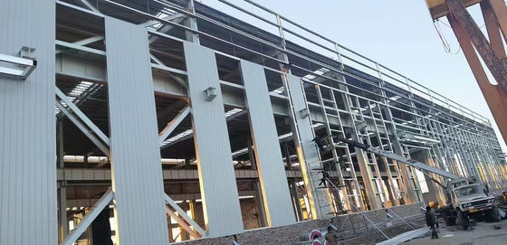 Ανερόστερη Αποθήκη Ανερόστερη Απόπειρα τυφώνα Σύγχρονη Μοντυλική Οικία Μεταλλική Προετοιμασμένη Χάλυβα Κατασκευή Καλό Προσαρμοσμένο