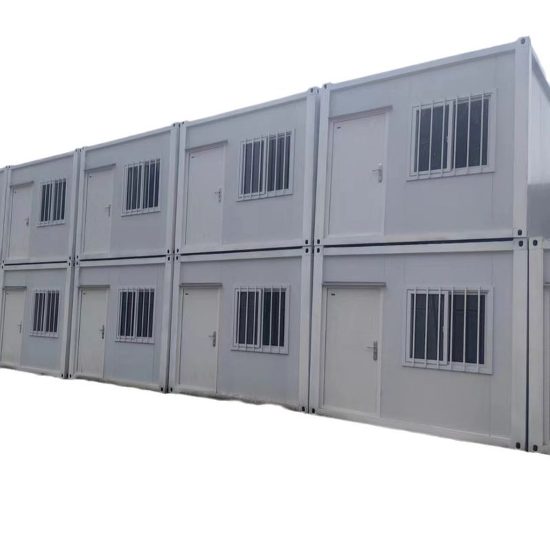 Γρήγορη εγκατάσταση πλεονέκτημα 20 40ft Steel Sandwich Panel Flat Pack Container House for Office Apartment Mall Workshop