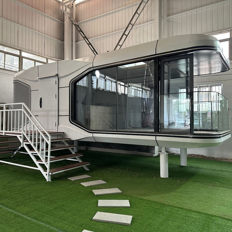 Σύγχρονο Prefab Κινητό Σπίτι Ζωής για ξενοδοχείο Villa Hot Style Σύγχρονο επίπλιστο εξωτερικό διαστημικό κάψουλο
