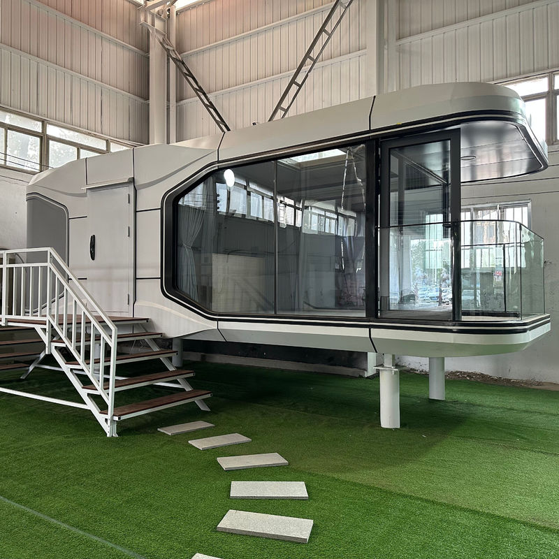Ζυγισμένο χάλυβα Φρέμα Μοδική Prefab δοχείο Σπίτι για ξενοδοχείο Βίλα σε δημοφιλές σχεδιασμό και θερμοκήπια