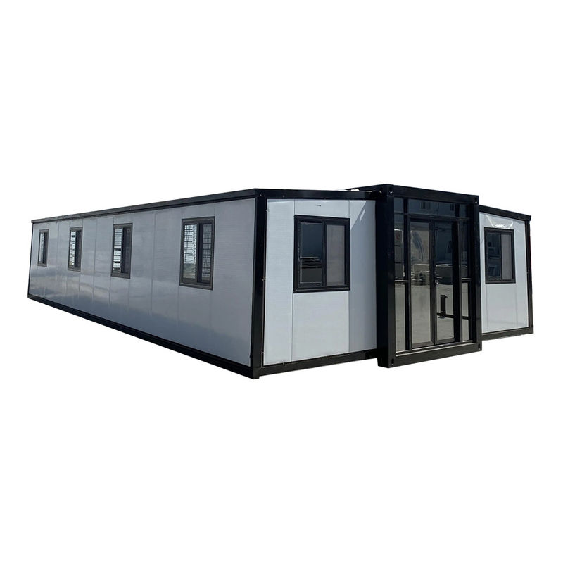 Πλήρως επιπλωμένο 20ft Prefab Steel επεκτάσιμα σπίτι με 2 υπνοδωμάτια και τα παράθυρα από αλουμίνιο