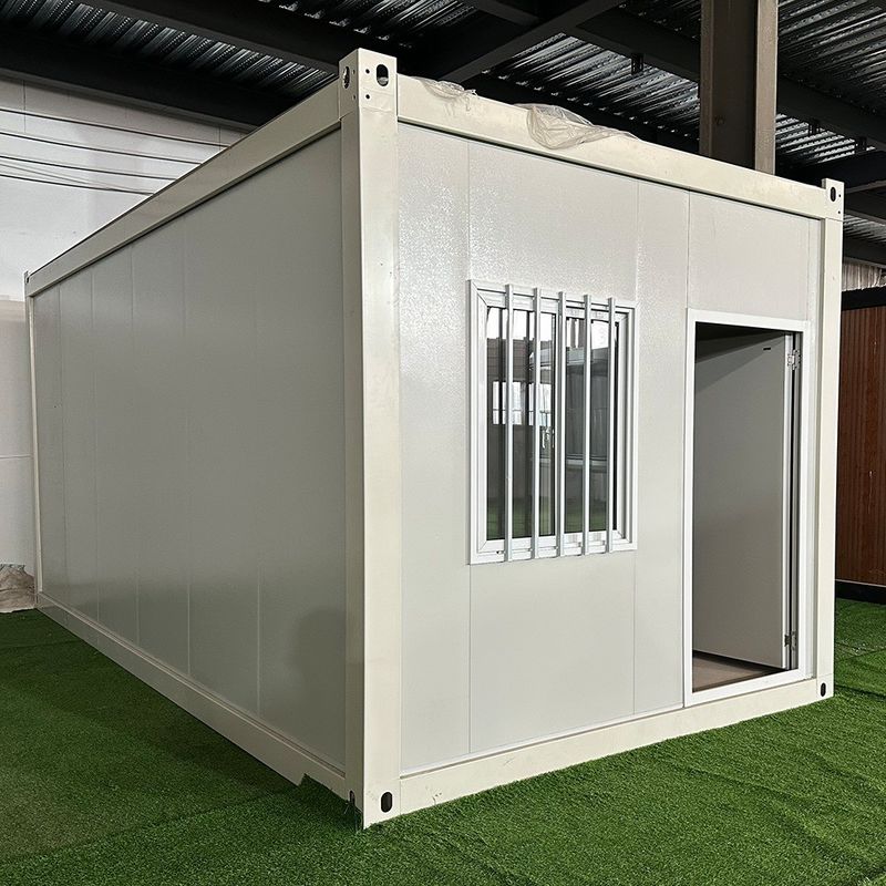 Σπίτι Flat Pack Προετοιμασμένο Με υψηλό ρυθμό ανέμου Σπίτι κοντέινερ Σπίτια Επαγγελματική προσαρμογή Ζυγισμένο χάλυβα πλαίσιο